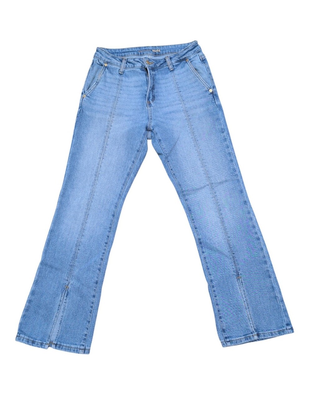 Michael Kors Split Hem Flare Jeans Light Wash Size 4